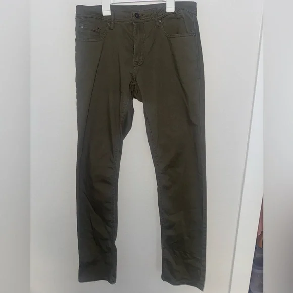 Buffalo David Bitton Archer Slim Stretch 5 Pocket Pant Green - Picture 5 of 9